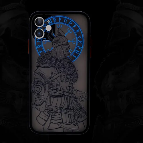 Vista 12 de Cool Gladiator - Funda para teléfono con relieve 3D, compatible con iPhone 7/8/SE, transparente esmerilado y moderno