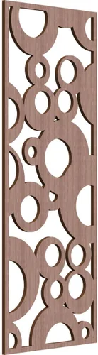 Vista 77 de 9 3/8"W x 24 3/8"H x 1/4"T Farwell Decorativos Paneles de Pared de Madera Calado, Hickory