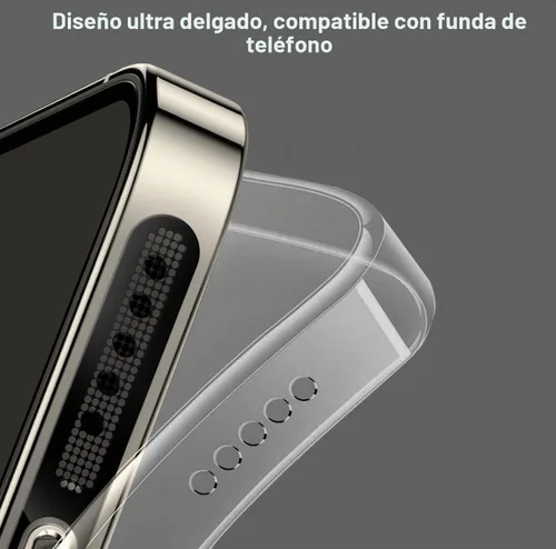 Vista 5 de Cubierta antipolvo para altavoz para iPhone 17/16 Pro Max, 16 Pro, 15 Pro, 15 Pro Max, protector de altavoz para iPhone, cubierta adhesiva