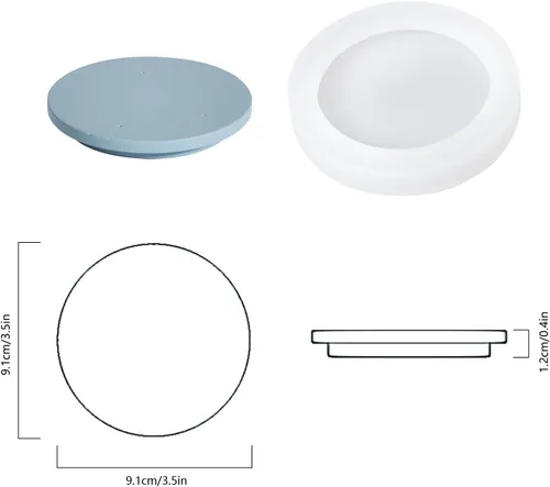 Vista 6 de Nórdico Simple Estilo Cemento Vela Tarro Molde de Silicona Molde de Contenedor de Vela de Concreto Recipiente de Decoración para el Hogar