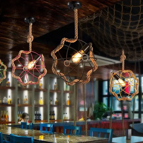 Vista 6 de Genérico Araña moderna, Lámparas colgantes retro redonda isla – Candelabros de iluminación lámpara colgante altura ajustable clásico elegante techo