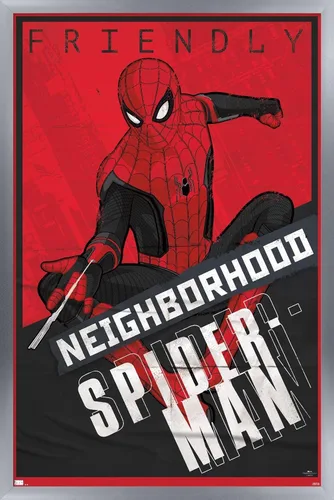 Vista 9 de Trends International Marvel Spider-Man: No Way Home - Póster de pared, 22.4 pulgadas de largo x 14.7 pulgadas, versión enmarcada en madera
