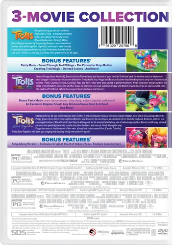 Vista 3 de Trolls 3-Movie Collection (DVD)
