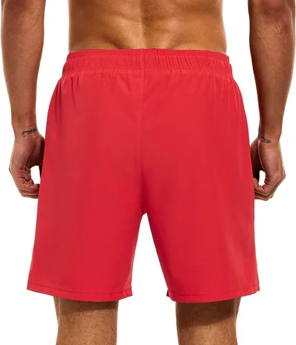 Vista 3 de HODOSPORTS Mens Swimsuit Trunks 7" Quick-Dry Swim Shorts with Compression Liner and Zipper Pockets