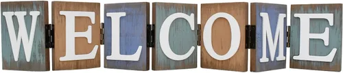 Vista 11 de Letrero de madera para el hogar, letras decorativas rústicas, centro de mesa independiente