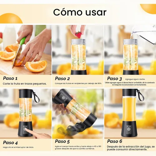 Vista 5 de 2026 Newly Upgraded Portable Smoothie Blender - Personal Travel Blender