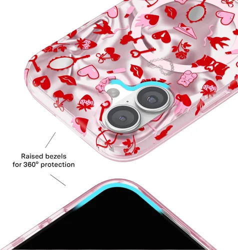 Vista 785 de VELVET CAVIAR Funda para iPhone 15, compatible con MagSafe, probada contra caídas de 10 pies, fundas protectoras de diseño, leopardo color rosa
