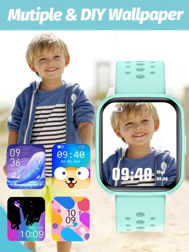Vista 5 de Reloj inteligente para niños y niñas, reloj inteligente para niños, regalo para niños de 4 a 16 años con modo de sueño, 19 modos deportivos