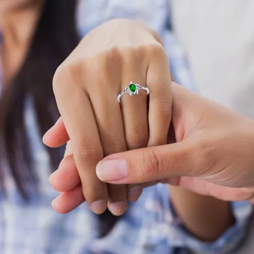 Vista 10 de Anillo ajustable de tortuga marina de plata de ley 925 con nudo celta tortuga Rin verano océano playa tortuga joyería para mujer