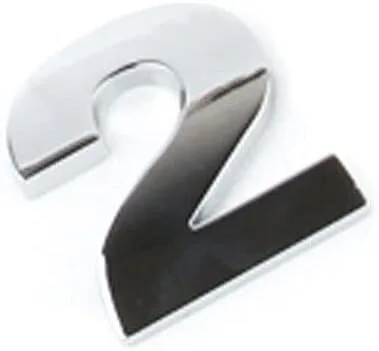 Vista 32 de Anso 1x Pegatina para Parachoques de Coche Auto de Metal Cromado DIY Letras 3D Digital Alfabeto Emblema