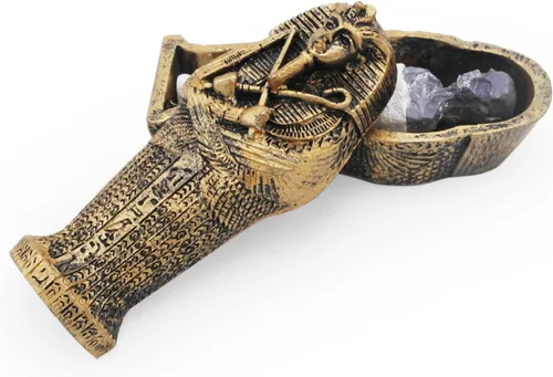 Vista 18 de Anubis Antigua Egipto Acuario Decoraciones para Peces Tanque Decoración Reptil Tortuga Lagarto Araña Tanques Terrario Escultura Egipcia Figurina