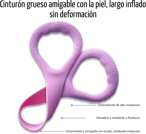 Vista 6 de Figure 8 Fitness Resistance Bands, Elastic Bands with Handles for Working Out,Arm Back Shoulder Training Elastic Ropes,Exercise Equipment for