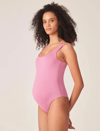 Vista 3 de POSHDIVAH Body de maternidad para mujer, cuello redondo, sin mangas, elástico, suave, para embarazo