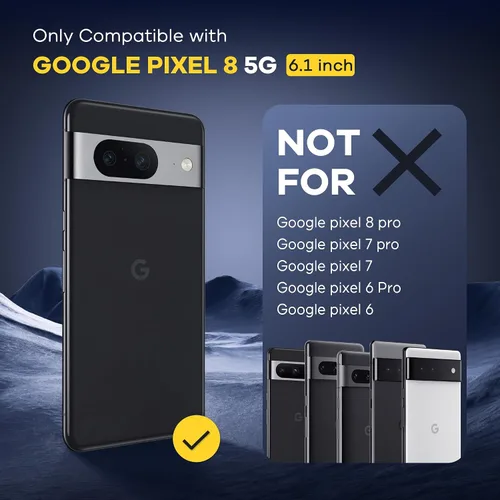 Vista 2 de FANGTIAN - Protector de pantalla para Google Pixel 8 [no de vidrio] - Película para Pixel 8 Protector de pantalla [6.1 pulgadas]