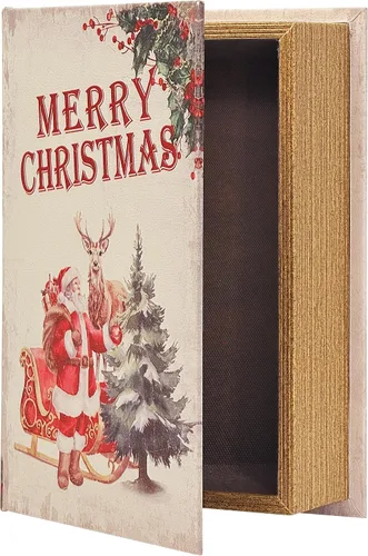 Vista 19 de PACOLO Cajas de libros decorativas, cubierta de madera sintética para almacenamiento oculto de joyas, dinero y efectivo (Avión)