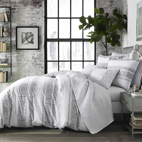 Vista 16 de City Scene - Juego de funda de edredón para cama individual, ropa de cama 100% algodón suave para comodidad durante todo el año, juego de cama de 2