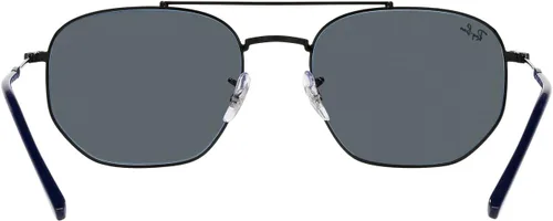 Vista 7 de Ray-Ban Gafas de sol unisex con montura dorada, lentes marrones, 2.126 in