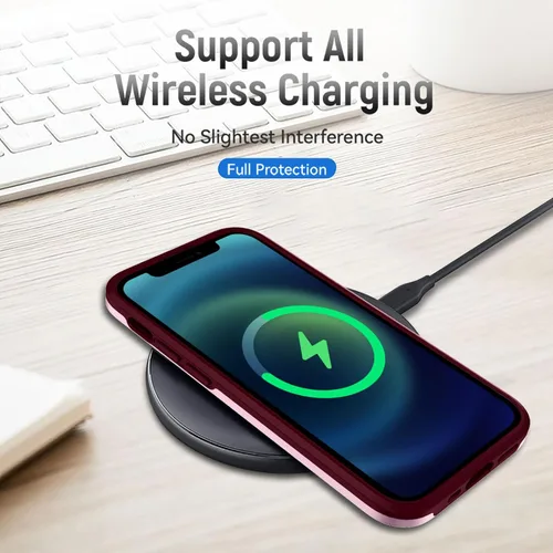 Vista 3 de Yiakeng Funda para iPhone 11, iPhone 11 con protector de pantalla HD, PC híbrida + TPU a prueba de golpes Defender Pioneer Anti-Shock Phone Case
