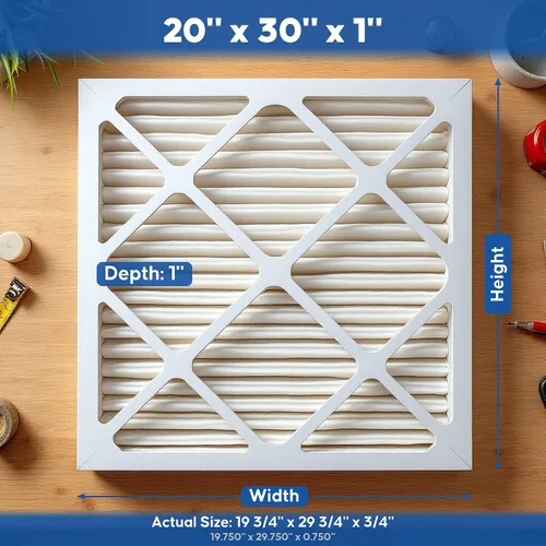 Vista 3 de Aerostar Multi - Filtro de aire de 1 pulgada para aire acondicionado y horno, Blanco