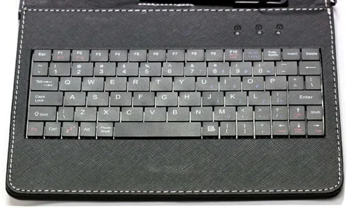 Vista 2 de Navitech Funda de teclado negra compatible con tablet POWMUS Android 13 de 10 pulgadas