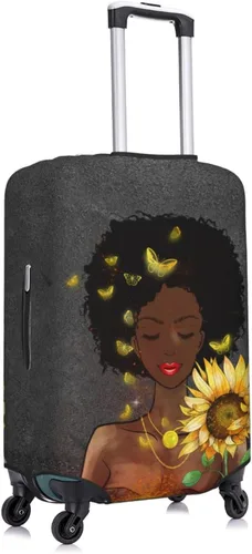 Vista 3 de Maleta De Viaje Protector Explosión Pelo Girl3 Elástica Protectora Lavable Cubierta De Equipaje Con Cremallera Oculta Adecuado Para, Estilo71