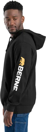 Vista 3 de Berne Sudadera con capucha de manga distintiva para hombre
