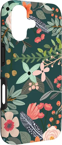 Vista 3 de Cute Colorful Garden Botanical Floral Pattern Case for iPhone 17