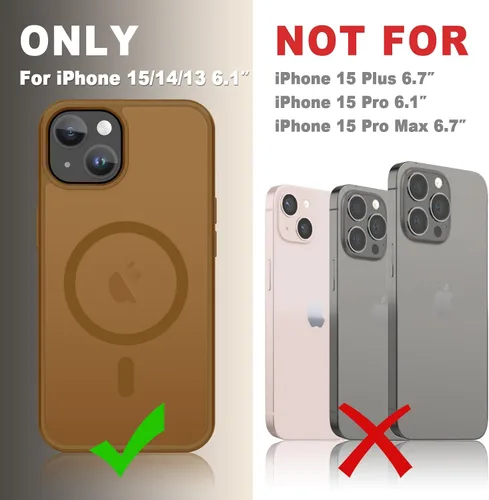 Vista 905 de Funda para Google Pixel 10 Pro XL, cubierta magnética mate, color negro Fit for MagSafe, Screen Protector included, Shockproof Military Grade