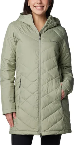 Vista 10 de Columbia Chaqueta larga con capucha Heavenly para mujer Verde (Stone Green)