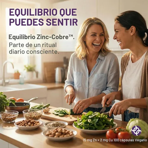 Vista 6 de AOR Cápsulas de equilibrio de zinc y cobre, 15 mg de zinc de 2 mg de cobre