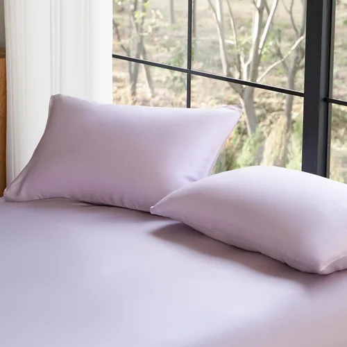 Vista 6 de Juego de fundas de almohada DOZ, 100% viscosa derivada del bambú, cultivada orgánicamente, extremadamente suave, sedosa, transpirable, refrescante