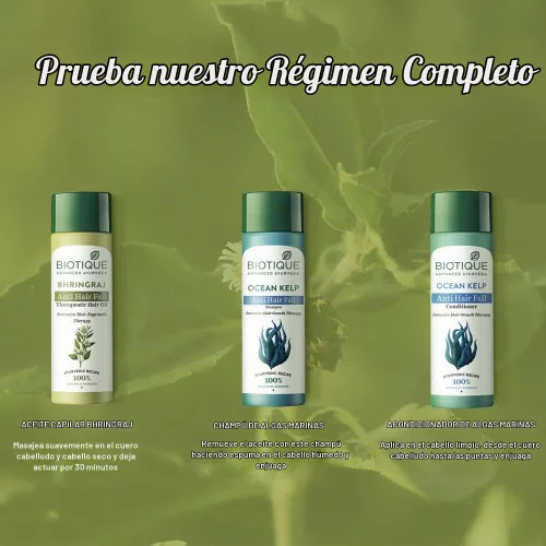 Vista 8 de Biotique Botanicals Bhringraj Aceite terapéutico para el crecimiento del cabello, 4,06 onzas líquidas