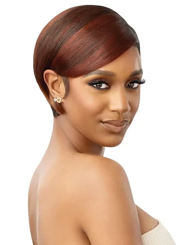 Vista 7 de Outre Perfect Hairline - Peluca de encaje frontal HD de 13 x 4 pulgadas LUXY (3DRB café crema)