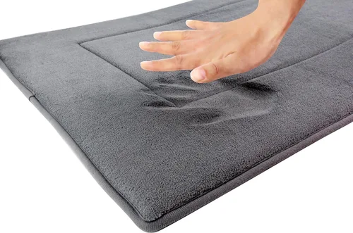 Vista 3 de Tapete de espuma viscoelástica de alta densidad, ultra suave ( 60.96 cm. x 152.4 cm. / 2 pies x 5 pies), Gris pizarra