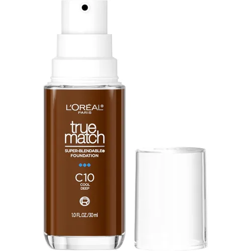 Vista 56 de L'Oreal Paris True Match - Base líquida supermezclable, maquillaje de base líquida de cobertura media, C0.5, ligero, 1 onza líquida