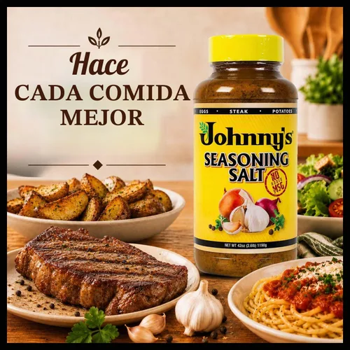 Vista 4 de Johnny's Sal de Condimento, Sin MSG, 42 Oz