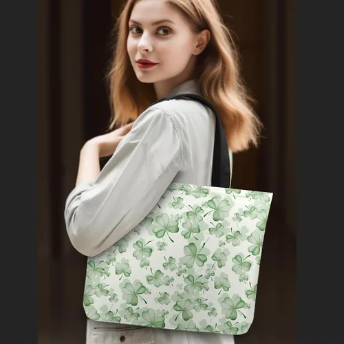 Vista 6 de Dacawin Bolsas de lona para mujer, reutilizables, para compras, viajes, comestibles, bolsa de hombro grande