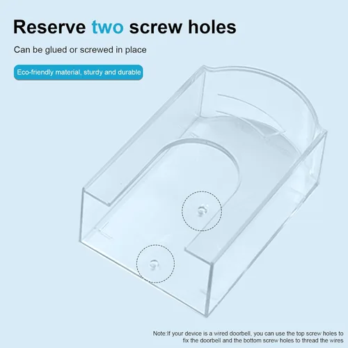 Vista 4 de Cubierta impermeable de botón para timbre de puerta para exterior, cubierta de lluvia para timbre, resistente a la intemperie, para interruptor