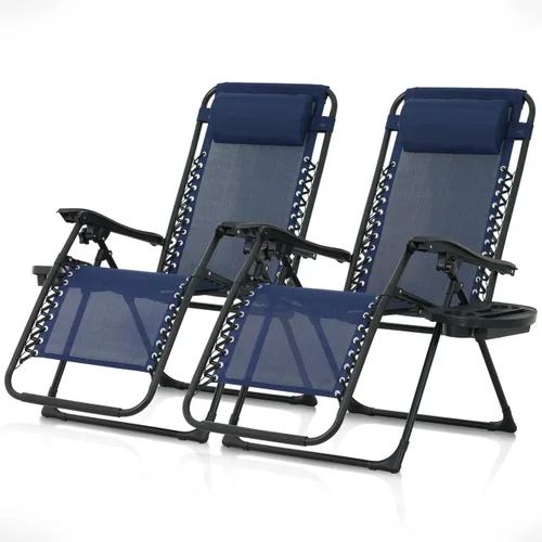 Vista 12 de CAPHAUS Silla reclinable beige Zero Gravity para exteriores, reclinable de gravedad cero, silla antigravedad para interiores y exteriores, silla