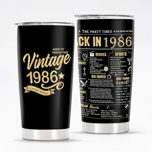 Vista 38 de Vasos de feliz cumpleaños 95 para hombres y mujeres, regalos de acero inoxidable en el año 1931, regalo de cumpleaños de 95 años para esposa