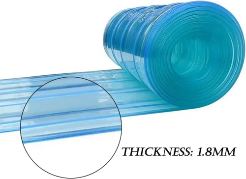 Vista 3 de Etlegor Kit de cortina de PVC para puertas, tiras de cortina de plástico resistente para puertas de habitaciones con aire acondicionado, almacén