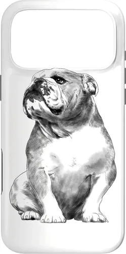Vista 22 de Funda para iPhone 17 de Bulldog Inglés con diseño de perro