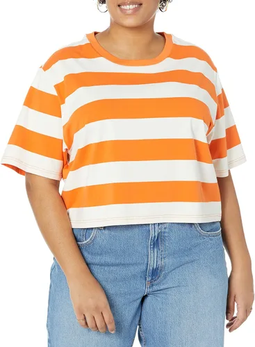 Vista 5 de The Drop Camiseta corta de manga corta con cuello redondo Sydney para mujer