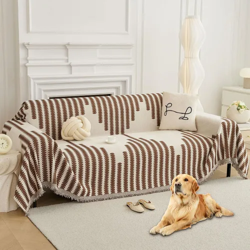 Vista 13 de HAOMAIJIA Fundas de Sofá Boho para Sofá de 2 Cojines - Amigable con Mascotas, Funda Suave y Gruesa Antideslizante para Perros - Protector de Muebles