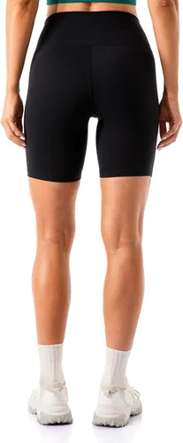 Vista 4 de Lavento - shorts para ciclismo, yoga, para mujer con sensación de segunda piel, cintura alta, ultrasuave, tiro de 56 pulgadas.