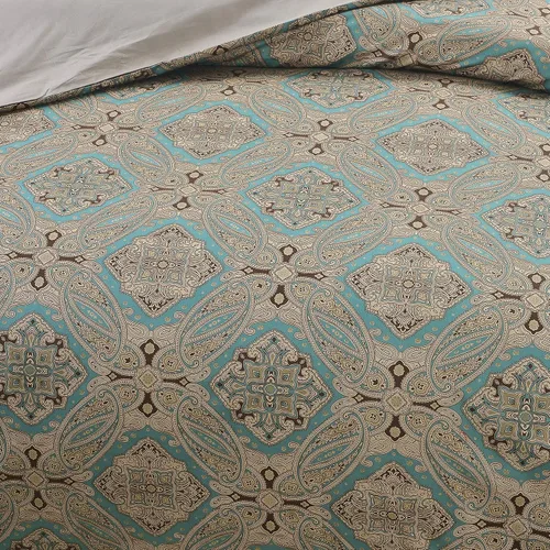 Vista 67 de ABREEZE Juego de funda de edredón tamaño individual con cierre de botón, 100% algodón egipcio, juego de ropa de cama floral de granja, color rosa, 3
