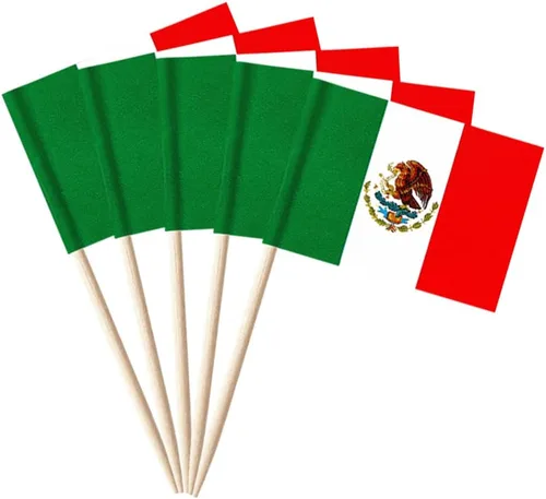 Vista 31 de stidsds 100 banderas de Antigua y Barbuda con palillos de dientes de Antigua y Barbuda, mini adornos pequeños para cupcakes de Antigua y Barbuda