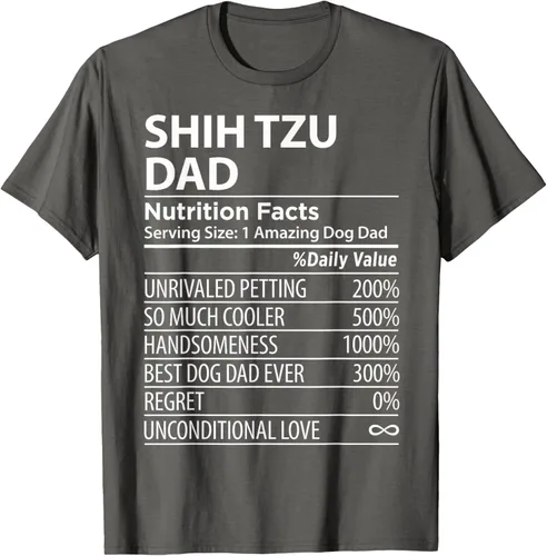 Vista 88 de Shih Tzu Dad - Camiseta divertida para dueño de perro Shih Tzu, Negro