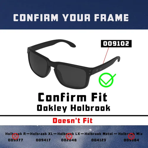 Vista 5 de Predrox Holbrook Lentes de repuesto para Oakley Sunglass OO9102 Polarizadas