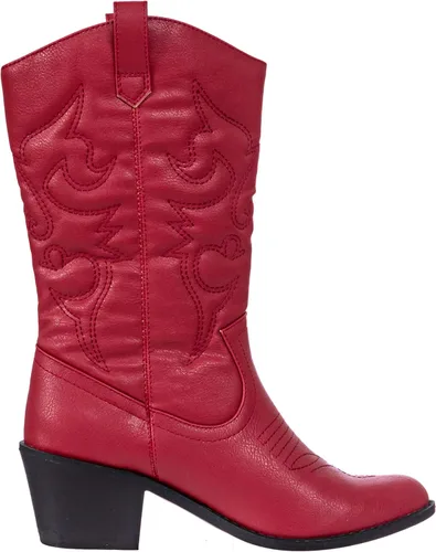 Vista 2 de Charles Albert - Botas estilo vaquero para mujer, botas con detalles bordados